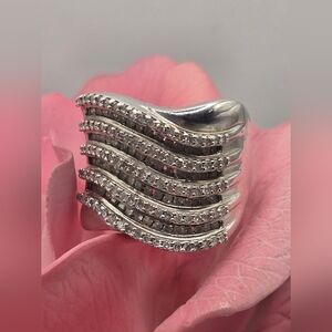 Sterling Silver Wave Ring